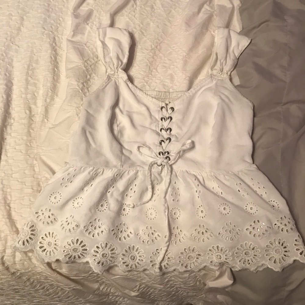 Aeropostale White Lace Top